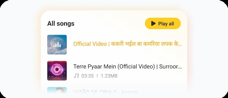 Playlists personalizadas