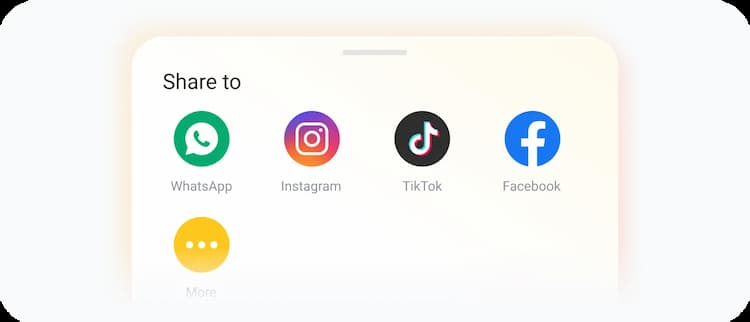 Compartilhamento fácil